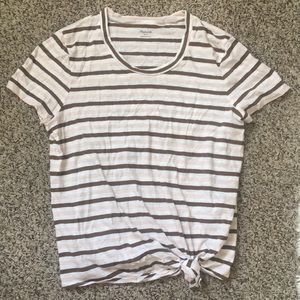 Large madewell organic stripe summer tee